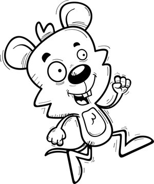 Cartoon Male Mouse Running