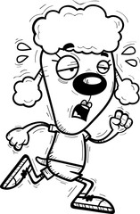 Exhausted Cartoon Poodle