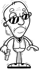 Sad Cartoon Senior Agent
