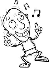 Cartoon Senior Citizen Dancing