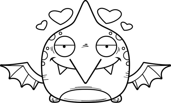 recommend clip art: Cartoon Pterodactyl Love