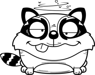 Cartoon Goofy Raccoon - 206846513
