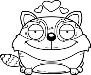 Cartoon Red Panda Love