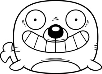 Happy Cartoon Seal