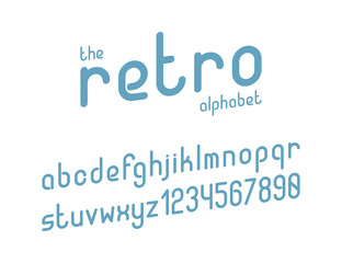 The bold retro creative font.