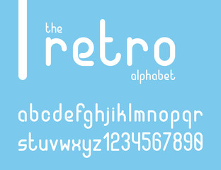 Fototapeta premium The bold retro creative font.