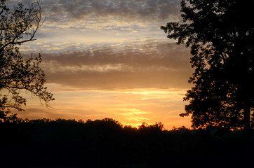 Fototapeta na wymiar Sunrise in Talladega National Forest