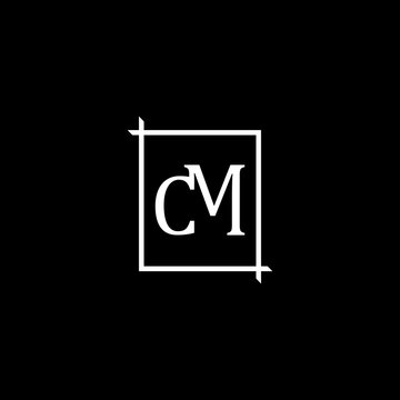 Letter CM Square Creative Modern Logo Design Template, cm capital logo. letter cm capital business for company, Simple and modern letter CM initials logo design