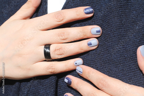 Beautiful Female Hands With Extraordinary Manicure Creative Nail