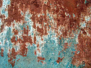 acked red painted stone surface background