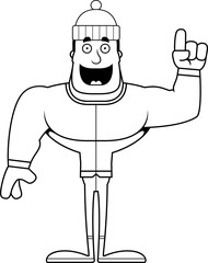 Cartoon Winter Man Idea