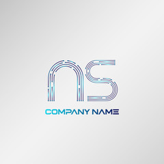 Initial Letter AS Logo Template Vector Design