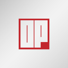 Initial Letter OP Logo Template Vector Design