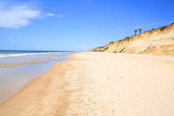 Idyllic sand beach in Costa de la Luz, Province, Huelva, Andalusia, Spain