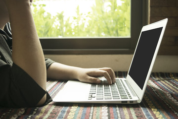 The girl is checking the company's finances to prepare a plan to expand its business to Europe.