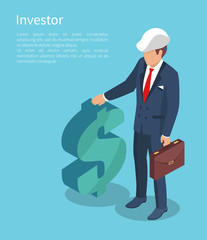 Ivestor, Vector Illustration with Businessman