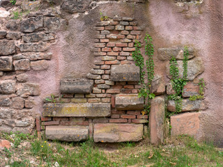 Naklejka premium Abstrakcyjne tło tekstury „Mur z cegły”