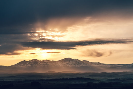 Sunrise in Biei,Hokkaido