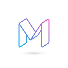 Letter M logo icon design template elements