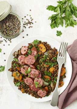 Saucisse lentille