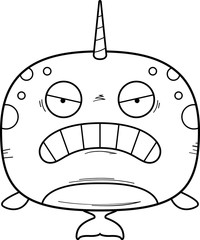 Angry Cartoon Narwhal © corythoman