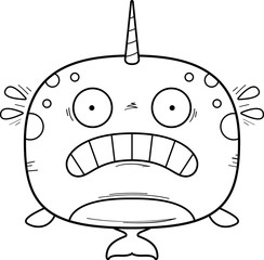 Scared Cartoon Narwhal © corythoman