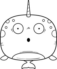 Surprised Cartoon Narwhal © corythoman