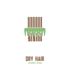 Dry hair icon