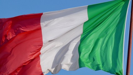 Obraz premium Italienische Flagge, Fahne Italiens
