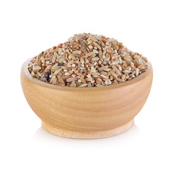 Rice isolated on white background.