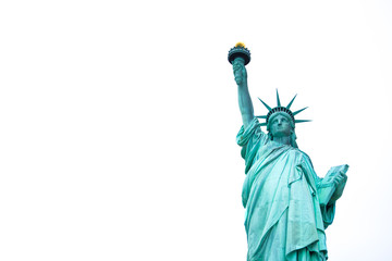 Fototapeta premium statue of liberty isolated