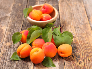 apricot and leaf