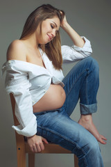 Beautiful pregnant woman
