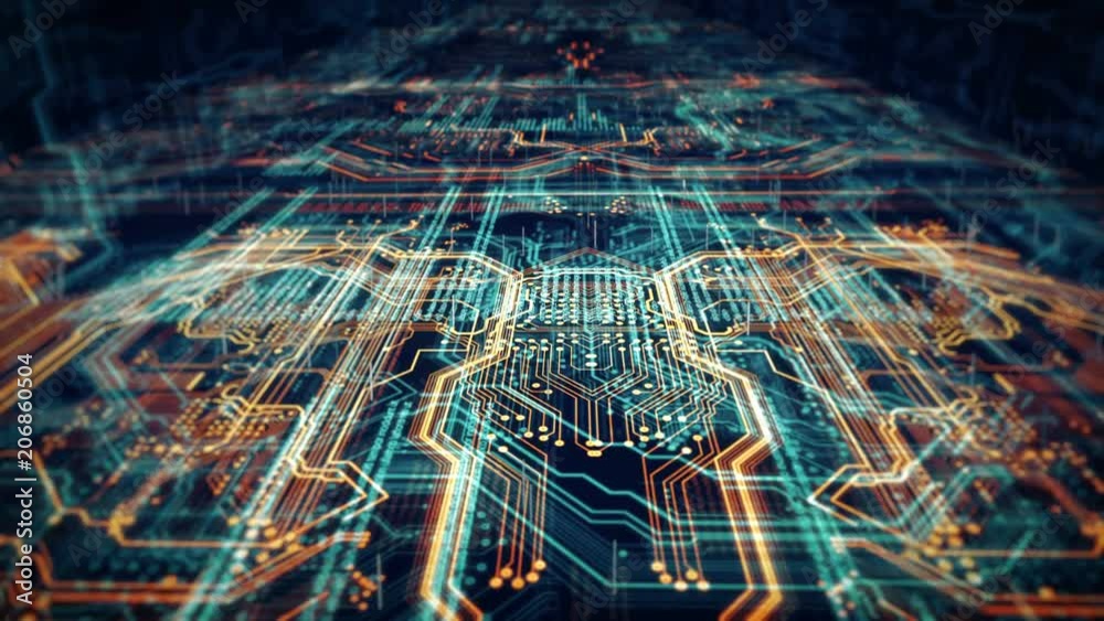 Poster Technology background/Technology background of the abstract computer motherboard, can be used in the description of technological processes, science.
