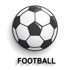 Obraz premium Black and White Soccer Ball