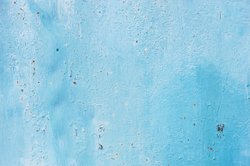 Background of blue painted metal textured surface