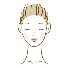 女性の顔