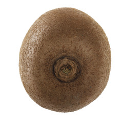 fresh green kiwifruit (kiwi) isolated on white background