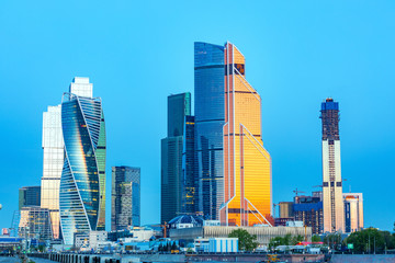 Fototapeta premium Moscow City - view of skyscrapers