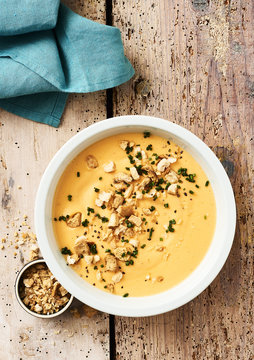 Soupe choux-fleurs et poivrons