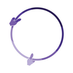 Icon of hand holding photography reflector