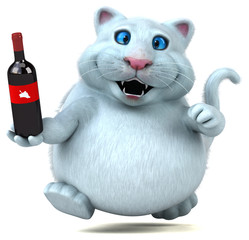 Fun cat - 3D Illustration