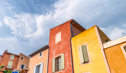 Fototapeta na wymiar Colorful homes of Provence, France