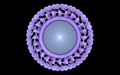 digital generated image in the form of abstract geometric shapes of various shades and colors for...