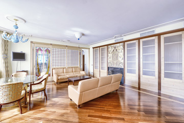 Living room interior in modern house.