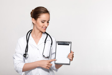 doctor holding folder