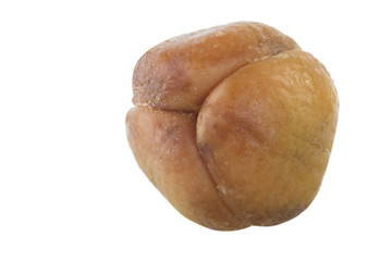 shelled salak isolated on white background