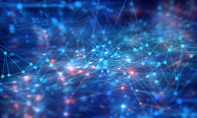 cloud storage security information, data deep learning hologram ai technology robotic, futuristic cyber network system online