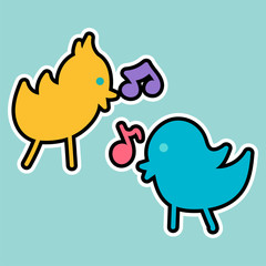 Vector Cartoon Romantic Love Sign