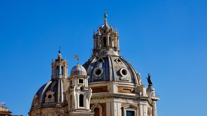 Fototapeta premium Santa Maria di Loreto und Santissimo Nome di Maria al Foro Traiano